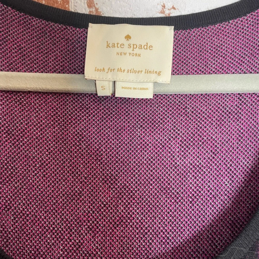 Kate Spade Pink and Black Viscose Leopard Print Dress Size S